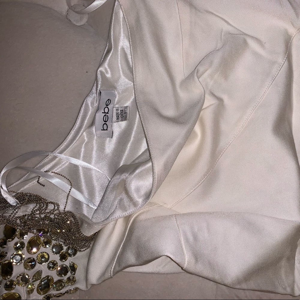 Bebe Off the shoulder mini dress